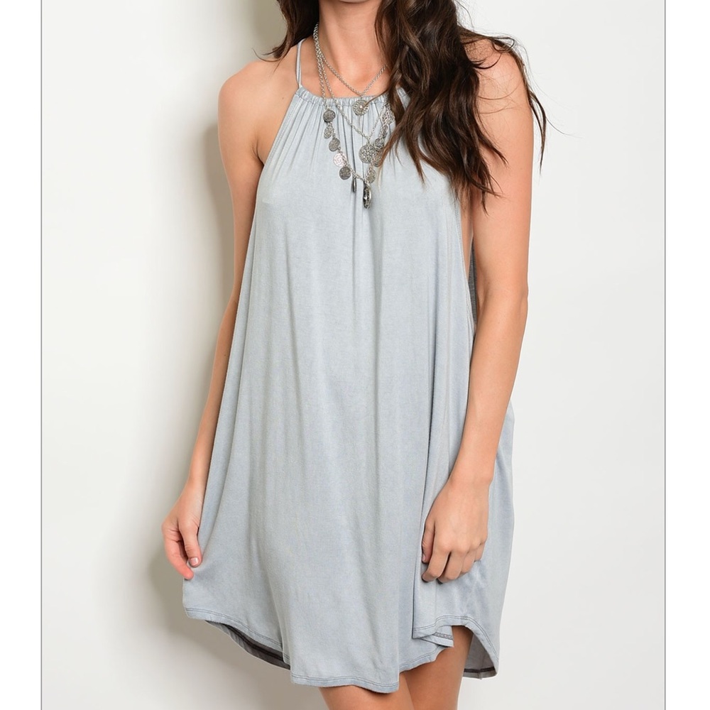 LAST Gray Tank Dress - Picture 2 of 3